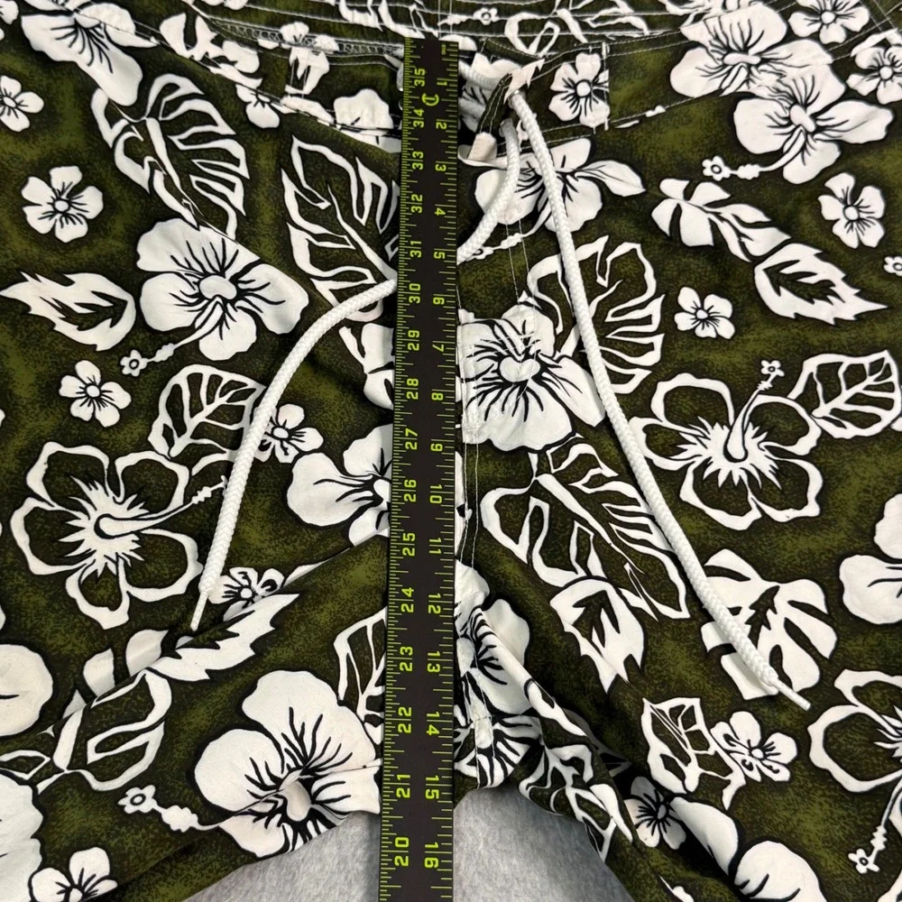 Hard Rock Hotel Las Vegas Mens Board Shorts Green White Hibiscus Floral Swim‎ 34